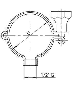 Ανοξείδωτο στήριγμα σωλήνα