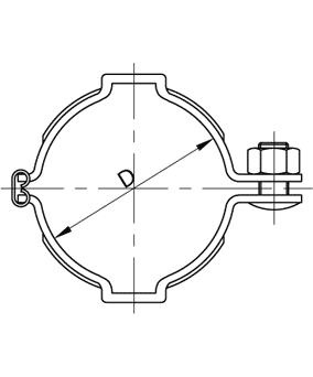 Στήριγμα σωλήνων τροφίμων συγκόλλησης
