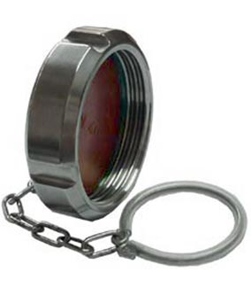 Τάπα με αλυσίδα για ρακόρ τροφίμων DIN 11851