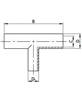 Ταυ συστολικό ανοξείδωτο τροφίμων συγκολλησης μακρύ