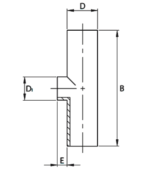 Ταυ συστολικό ανοξείδωτο τροφίμων συγκολλησης SMS