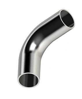 Καμπύλη SMS 90&deg ανοξείδωτη εκτόνωσης