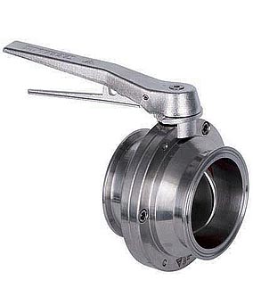 Βανα πεταλούδας ανοξειδωτη Tri-Clamp